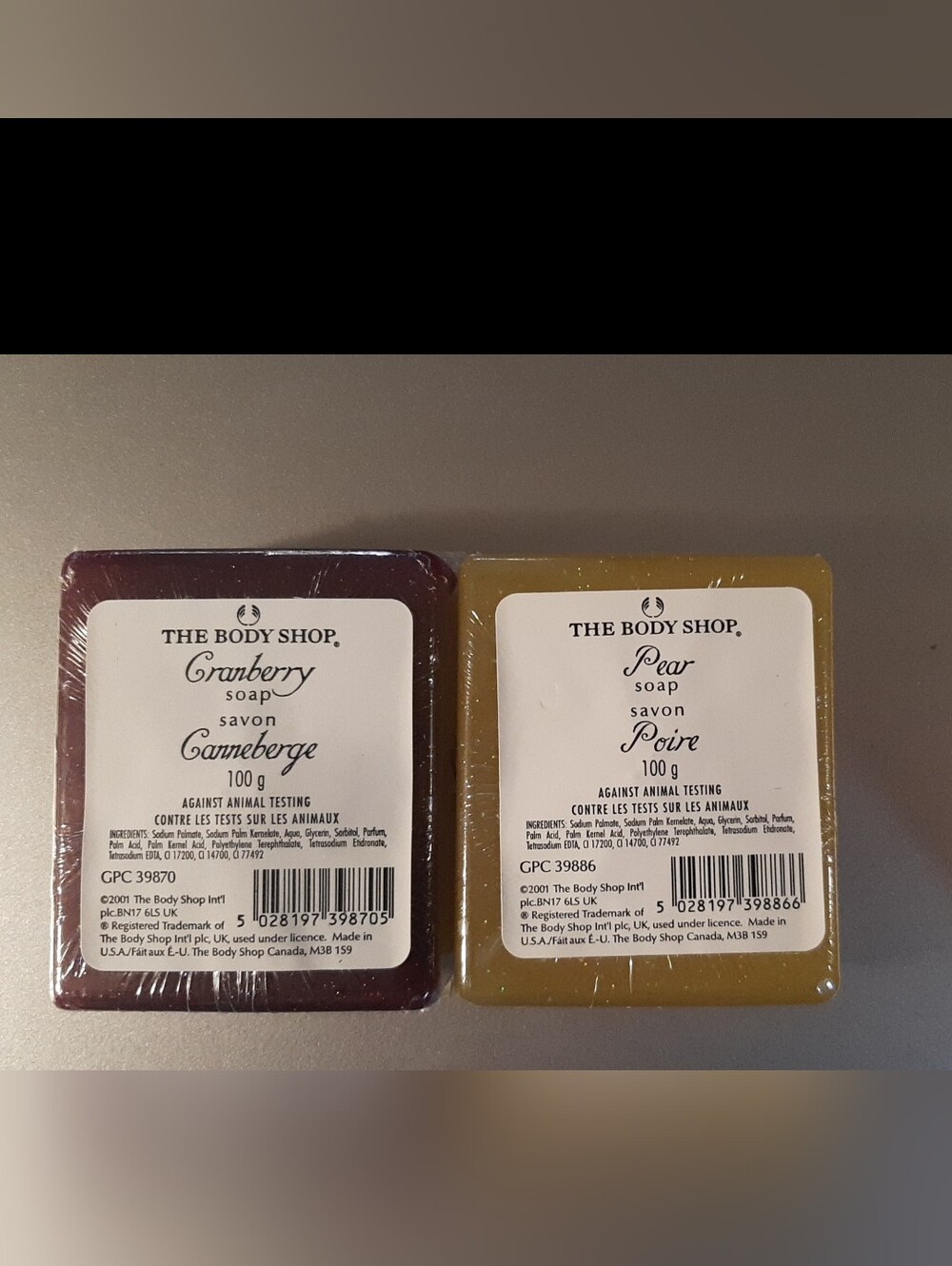The Body Shop Soaps Cranberry & Pear